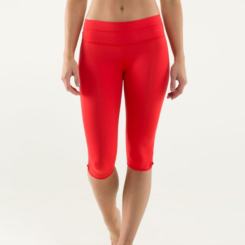 Lululemon Bandha Crop Love Red NWT